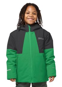 Funktionsjacke Jack Wolfskin "TERRAVIEW 2L JKT M", Kinder, Gr. 152, gr&uuml;n (mystic gr&uuml;n), Obermaterial: 100% Polyester. Futter: 100% Polyester. Wattierung: 100% Polyester, Jacken Funktionsjacke, fest verbundene Kapuze, 2 Eingrifftaschen, 1 Innentasche