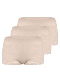 Pagenschl&uuml;pfer NINA VON C. "3er Pack Pagenslip Wool Silk", Damen, Gr. 44, champagner, Obermaterial: 70% Wolle mw. 30% Seide silk., Unterhosen Pagenschl&uuml;pfer