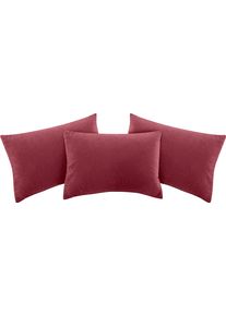 Zierkissen Maintal, rot, B:40cm, Polyester, Polsterauflagen, Zierkissen, (3 Stck.)