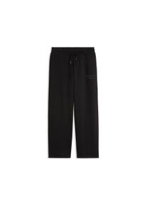 Trainingshose Puma "CLASS COMFORT STRAIGHT LEG PANTS FL", Damen, Gr. XS, N-Gr, schwarz (Puma schwarz), Fleece, Obermaterial: 68% Baumwolle, 32% Polyester, unifarben, comfort fit normal, Hosen Trainingshose, mit normaler Leibh&ouml;he, unifarben, Comfort Fit