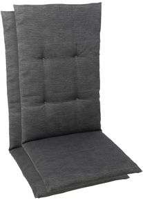 Sitzauflage GO-DE, grau, B:48cm H:5cm T:108cm, Baumwolle, Polyester, Polyurethan, Polsterauflagen, Sitzauflage, Ma&szlig;e ca.: 48 cm x 108 cm x 5 cm