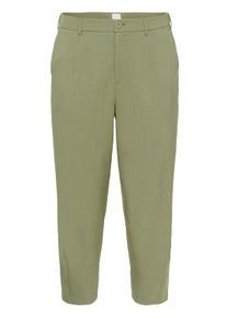 Marlene-Hose Kaffe CURVE "Damen Hose KCmerla", Damen, Gr. 52, N-Gr, gr&uuml;n (dusky gr&uuml;n), Obermaterial: 64% Polyester PES. 33% Viskose CV. 3% Elasthan EL., Hosen Marlene-Hose