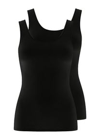 Achseltop Nina von C. "2er Pack Damen Achseltop Secret", Damen, Gr. 46, N-Gr, schwarz, Obermaterial: 95% Polyamid PA. 5% Elasthan EL., Unterhemden Achseltop