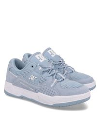 Sneaker DC Shoes "Construct", Damen, Gr. 7(38), blau, wei&szlig;, Obermaterial:54.6% Leder, 20.9% Synthetikmaterial, 25.5% Polyester., Schuhe Sneaker