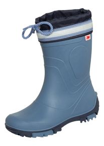 Gummistiefel Bockstiegel "Bente", Kinder, Gr. 28, schwarz (stahlblau, dunkelblau), Obermaterial: 100% sonstige Fasern AF., Schuhe Gummistiefel