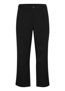 Marlene-Hose Kaffe CURVE "Damen Hose KCmerla", Damen, Gr. 52, N-Gr, schwarz (schwarz deep), Obermaterial: 64% Polyester Pol. recyc.. 33% Viskose CV. 3% Elasthan EL., Hosen Marlene-Hose