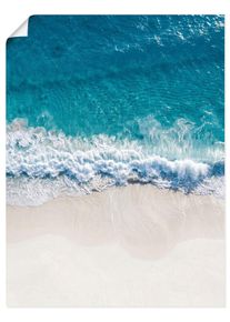 Wandbild OTTO HOME "Strand von oben I", blau (farbe bild(er): blau), B:30cm H:40cm T:0,1cm, Papier, Bilder, Wandbild, als Poster oder Leinwandbild in verschied. Gr&ouml;&szlig;en