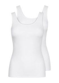 Achseltop Nina von C. "2er Pack Damen Achseltop Secret", Damen, Gr. 46, N-Gr, wei&szlig;, Obermaterial: 95% Polyamid PA. 5% Elasthan EL., Unterhemden Achseltop