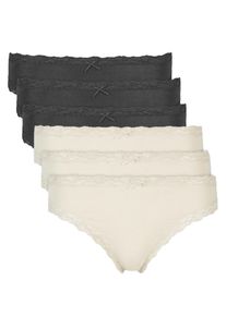 Jazz-Pants Slips Nina von C. "6er Pack Damen Jazz Pant Multiple Packs", Damen, Gr. 46, schwarz (schwarz, champagner), Obermaterial: 95% Modal CMD. 5% Elasthan EL., Unterhosen Jazz-Pants Slips