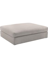 Polsterhocker OTTO HOME "Soft&Cosy XXL, B: 125 cm - OTTO. Verl&auml;ssliche Qualit&auml;t.", grau (taupe), B:125cm H:52cm T:101cm, 100% Polyester, Hocker, Polsterhocker, Mega-Hocker, in Cord oder Chenille-Struktur w&auml;hlbar