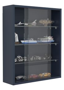 Wandregal Vcm "H&auml;ngevitrine Wandvitrine Sammel Deko Drivalo M", schwarz (anthrazit), B:50cm T:15cm, Regale, Wandregal