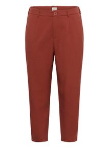 Marlene-Hose Kaffe CURVE "Damen Hose KCmerla", Damen, Gr. 54, N-Gr, braun (henna), Obermaterial: 64% Polyester PES. 33% Viskose CV. 3% Elasthan EL., Hosen Marlene-Hose