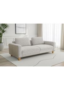 Sit & More Big-Sofa SIT & MORE "Concept", beige (ivory), B:226cm H:84cm T:93cm, 100% Polyester, Sofas, Big-Sofa, Modernes Sofa in drei Fu&szlig;farben zur Auswahl