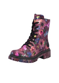Schn&uuml;rboots Rieker, Damen, Gr. 42, bunt (multi), Lederimitat, Schuhe Schn&uuml;rboots, Schn&uuml;rstiefelette, Profilsohle, in veganer Verarbeitung