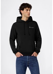 Kapuzensweatshirt Champion "SPORTWEAR HOODIE Standard Fit", Herren, Gr. XL (56/58), schwarz (nbk, ns), Obermaterial: 70% Baumwolle, 30% Polyester, Sweatshirts Kapuzensweatshirt, mit aufgerautem Innenfutter, aus Baumwoll-Polyester-Mix, 310 g/m&sup2;