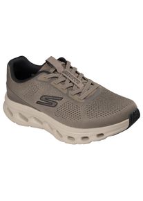 Slip-On Sneaker Skechers "GO WALK GLIDE-STEP 2.0", Herren, Gr. 47, beige (dunkeltaupe), Synthetik, Textil, Schuhe Slip-On Sneaker, Sportschuh, Freizeitsneaker, Halbschuh in veganer Verarbeitung
