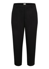Marlene-Hose Kaffe CURVE "Damen Hose KCmerla", Damen, Gr. 48, N-Gr, schwarz (schwarz deep), Obermaterial: 64% Polyester PES. 33% Viskose CV. 3% Elasthan EL., Hosen Marlene-Hose