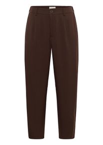 Marlene-Hose Kaffe CURVE "Damen Hose KCmerla", Damen, Gr. 44, N-Gr, braun (coffee bean), Obermaterial: 64% Polyester PES. 33% Viskose CV. 3% Elasthan EL., Hosen Marlene-Hose