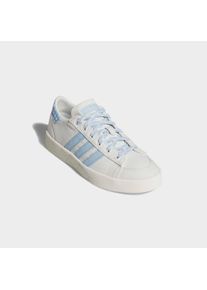 Sneaker adidas Sportswear "JUMP HOOK LOW W", Damen, Gr. 42,5, blau (core wei&szlig;, clear sky, core wei&szlig;), Textil, Schuhe Sneaker
