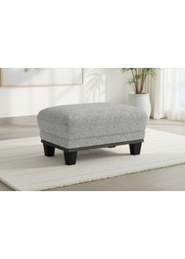 Sit & More Polsterhocker SIT & MORE "Concept", silber, B:90cm H:46cm T:60cm, 100% Polyester, Hocker, Polsterhocker, mit Buchefu&szlig; in drei Farben zur Auswahl