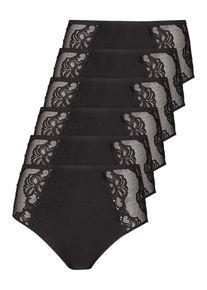 Taillenshaper Nina von C. "6er Pack Damen Taillenslip Slipboutique", Damen, Gr. 50, schwarz, Obermaterial: 93% Baumwolle CO. 7% Elasthan EL., Unterhosen Taillenshaper