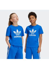 T-Shirt adidas originals "ADICOLOR TREFOIL KIDS", Jungen, Gr. 176, blau, Obermaterial: 100% Baumwolle, Rundhals, Shirts T-Shirt, f&uuml;r Kinder und Teens, sportlicher Stil, ohne Verschluss