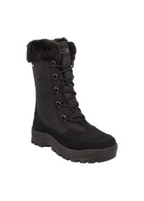 Winterstiefel CMP "ROWENNA WMN SNOW BOOTS WP", Damen, Gr. 36, schwarz (nero), Leder, Synthetik, Schuhe Winterstiefel, mit einklappbaren Spikes,Winterboots,wasserdicht