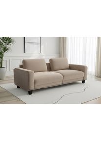 Sit & More Big-Sofa SIT & MORE "Concept", taupe, B:226cm H:84cm T:93cm, 100% Polyester, Sofas, Big-Sofa, Modernes Sofa in drei Fu&szlig;farben zur Auswahl