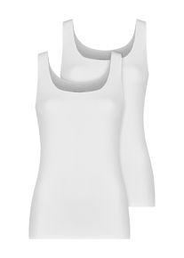 Achseltop Nina von C. "2er Pack Damen Achseltop Eco Soft", Damen, Gr. 50, N-Gr, wei&szlig;, Obermaterial: 84% Polyamid PA. 16% Elasthan EL., Unterhemden Achseltop