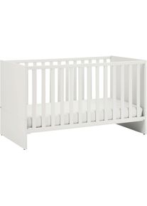 Babybett Paidi "LITTLE SNU 70x140cm in Beige oder Wei&szlig;, umbaubares Kinderbett", kreidewei&szlig;, B:75cm H:83cm L:145cm, Holz teilmassiv, Babybetten, Babybett, Gitterbett 4-fach h&ouml;henverstellbar, entnehmbare Sprossen, Juniorbett