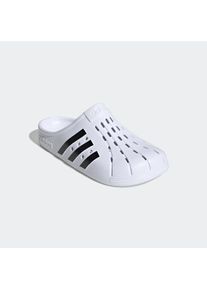 Badesandale adidas Sportswear "ADILETTE CLOG", Gr. 40,5, schwarz-wei&szlig; (cloud wei&szlig;, core schwarz, cloud wei&szlig;), Synthetik, Schuhe Badesandale