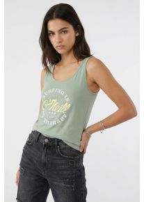 O`Neill Tanktop O'NEILL "O'NEILL GRAPHIC TANKTOP", Damen, Gr. XS (34), gr&uuml;n (marble arch), Obermaterial: 100% Baumwolle, Tops Tanktop, &auml;rmelloses Tanktop-Design, aus Baumwolle, sportliche Schnittform