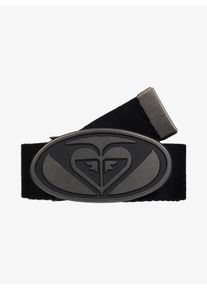 Koppelg&uuml;rtel Roxy "TIME TO GO BELT", Damen, schwarz (anthrazit), Obermaterial: 100% Polyester, G&uuml;rtel Koppelg&uuml;rtel, sportlicher Stil, markanter G&uuml;rteltyp, aus Polyester, One Size