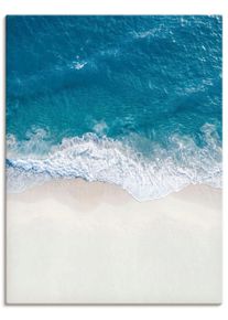Wandbild OTTO HOME "Strand von oben II", blau (farbe bild(er): blau), B:60cm H:80cm T:2cm, Canvas, Bilder, Wandbild, als Poster oder Leinwandbild in verschied. Gr&ouml;&szlig;en