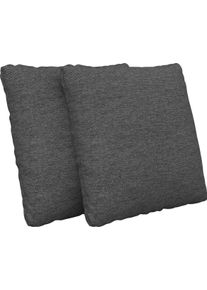 Sofakissen SIT & MORE "Morris Jubi, B: 45 cm", grau (anthrazit), B:45cm H:45cm T:12cm, 100% Polyester, Polsterauflagen, Sofakissen, Set: 2 St&uuml;ck, passend zur Serie