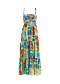 Sommerkleid Roxy "Atlas Sunshine Coastline", Damen, Gr. L, US-Gr&ouml;&szlig;en, bunt (atlas atlas print), Obermaterial: 60% Baumwolle, 40% Viskose., Kleider Sommerkleid