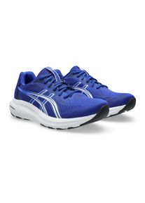 Laufschuh asics "GEL-CONTEND 10", Herren, Gr. 47, prussian blau, neon blau, Synthetik, Schuhe Laufschuh