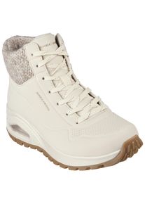 Winterboots Skechers "UNO RUGGED", Damen, Gr. 40, beige (natur), Lederimitat, Textil, Schuhe Winterboots, Snowboots mit Skech-Air-Luftkammernsohle