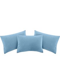 Zierkissen MAINTAL, blau, B:40cm, Polyester, Polsterauflagen, Zierkissen, (3 Stck.)