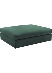 Polsterhocker OTTO HOME "Soft&Cosy XXL, B: 125 cm - OTTO. Verl&auml;ssliche Qualit&auml;t.", gr&uuml;n (dunkelgr&uuml;n), B:125cm H:52cm T:101cm, 100% Polyester, Hocker, Polsterhocker, Mega-Hocker, in Cord oder Chenille-Struktur w&auml;hlbar