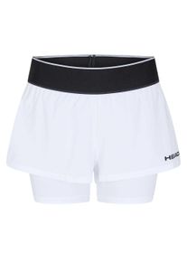 Head Dames/Dames Dynamic Tennis Shorts met laagjes (Wit)