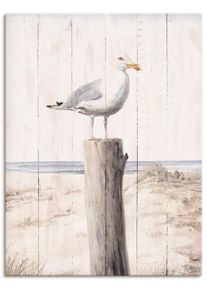 Wandbild OTTO HOME "M&ouml;we mit Holzoptik", farbe bild(er): wei&szlig;, B:60cm H:80cm T:2cm, Canvas, Bilder, Wandbild