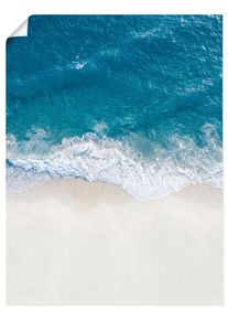 Wandbild OTTO HOME "Strand von oben II", blau (farbe bild(er): blau), B:60cm H:80cm T:0,1cm, Papier, Bilder, Wandbild, als Poster oder Leinwandbild in verschied. Gr&ouml;&szlig;en