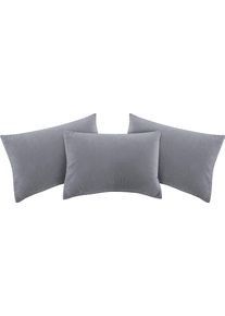 Zierkissen Maintal, grau, B:40cm, Polyester, Polsterauflagen, Zierkissen, (3 Stck.)