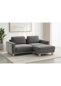 Sit & More Ecksofa SIT & MORE "Concept", anthrazit, B:226cm H:84cm T:167cm, 100% Polyester, Sofas, Ecksofa, Modernes Sofa in drei Fu&szlig;farben zur Auswahl