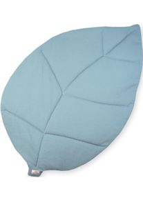 Julius Z&ouml;llner Krabbeldecke JULIUS Z&Ouml;LLNER "Blatt Waffelpiqu&eacute;", blau (gr&uuml;nery), B:110cm L:170cm, Baumwolle, Wohndecken, Krabbeldecke, Made in Germany