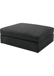 Polsterhocker OTTO HOME "Soft&Cosy XXL, B: 125 cm - OTTO. Verl&auml;ssliche Qualit&auml;t.", schwarz, B:125cm H:52cm T:101cm, 100% Polyester, Hocker, Polsterhocker, Mega-Hocker, in Cord oder Chenille-Struktur w&auml;hlbar