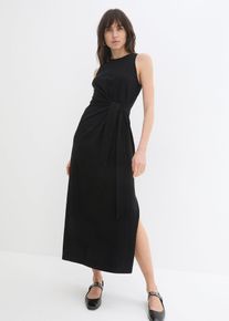 Maxikleid aus Baumwolle, schwarz, Gr&ouml;&szlig;e 40/42 (M), mit Baumwolle, bonprix