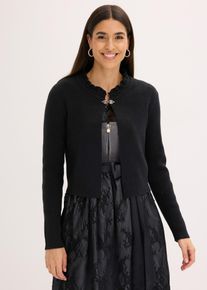 Trachten-Strickjacke, schwarz, Gr&ouml;&szlig;e 40/42 (M), bonprix