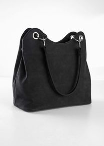 Handtasche, schwarz, Gr&ouml;&szlig;e 24x31 cm, bonprix